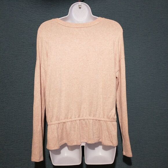 Lucky Brand super soft peplum knit top medium - Picture 2 of 2